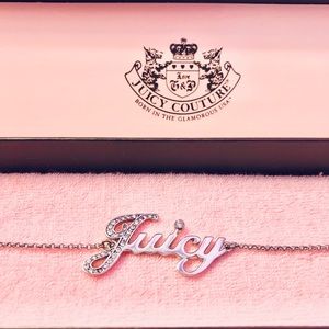 NWT Juicy Couture Sliver Name Bracelet